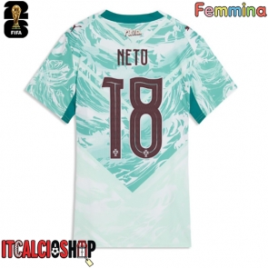 Portogallo Pedro Neto #18 Seconda Maglia Femmina Mondiali 2026 Manica Corta